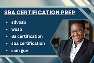 help you get sba small business certification sdvosb wosb 8a hubzone mbe sam gov