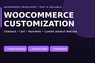 customize your woocommerce store, checkout and features