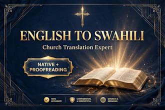 translate english to swahili,church sermon and christian content