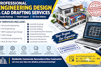 civil, structural engineering mep hvac permit drawing in ohio, utah, texas, nc