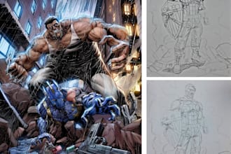 comic book illustrator manga comic artist comic colorist character designer