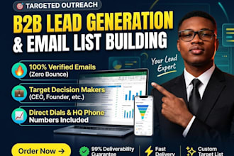 do targeted b2b lead generation and email list building