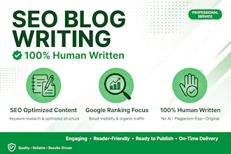 write SEO blog articles and website content