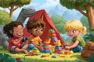 children book illustration and children book illustration