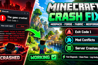 fix minecraft modpack crashes exit code 1 forge fabric neoforge curseforge error