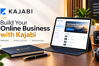 build a kajabi website, online course, gohighlevel, landing page, systeme io