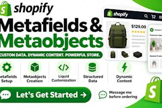 set up shopify metafields and metaobjects for your store