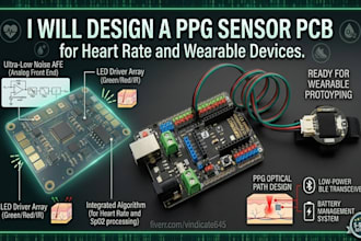 design ppg sensor pcb for heart rate and wearable devices
