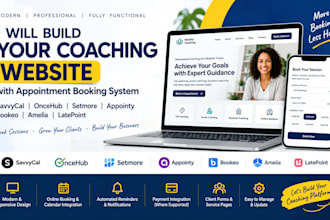 build savvycal oncehub setmore appointy bookeo amelia latepoint coaching website
