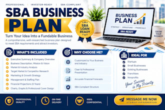 prepar lendar ready sba 7a or 504 professional business plan