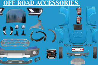 do custom off road car part automotive design car body kit roof racks bumpers