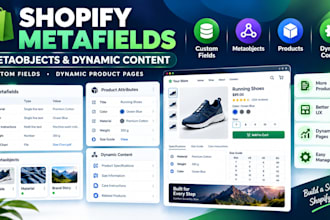 set up shopify metafields and metaobjects for dynamic store content