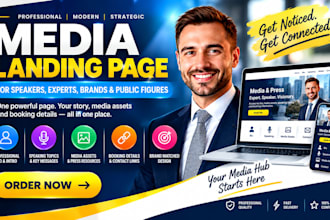 media landing pages for speakers experts brands and public figures on the web