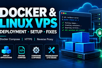 deploy and configure docker apps on your linux vps