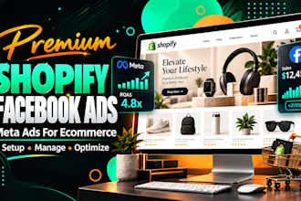 setup and manage shopify facebook ads shopify marketing meta ads ecommerce