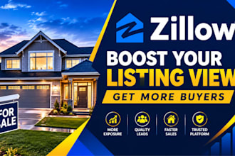 promote zillow listings for real estate agents and redfin listings