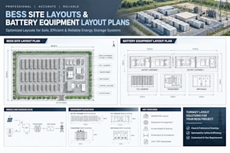 create bess site layouts and battery equipment layout plans