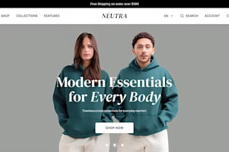 design shopify streetwear y2k clothing website, redesign shopify fashion store