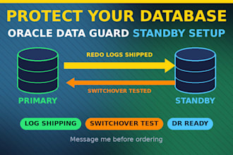 set up oracle data guard standby database for disaster recovery
