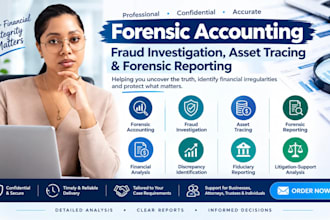 perform forensic accounting, fraud investigation, asset tracing, forensic audit