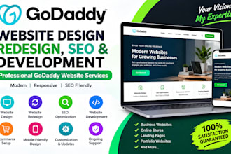 do godaddy website design godaddy redesign godaddy seo and website development