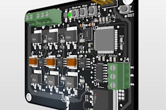 design bldc motor driver pcb, foc, esc, pmsm, hmi, plc, uav