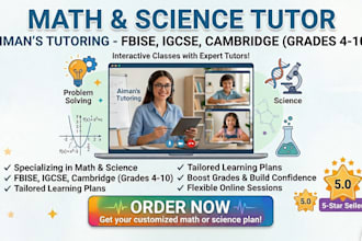 be your expert math and science tutor for igcsefbise oalevel