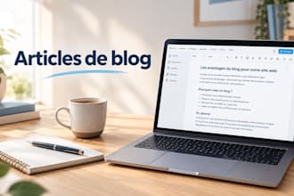 je rédige des articles de blog optimisés et engageants