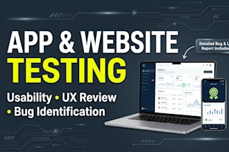 do app testing, website review, usability, and user testing