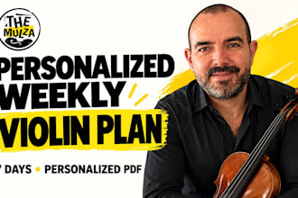 create your personalized weekly violin practice plan