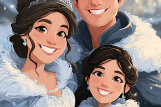 do disney cartoon portrait