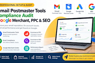 setup gmail postmaster tools compliance audit ecommerce google merchant ppc seo