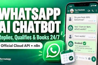 build a whatsapp ai chatbot agent with n8n and whatsapp cloud api