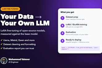 fine tune an llm on your data with lora and evaluate the results