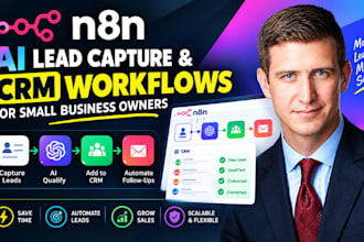build n8n ai lead capture and CRM workflows for small business owners