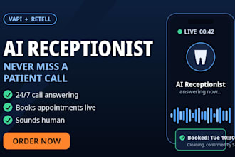 build ai receptionist for dental clinic vapi retell appointment setter