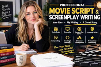 write movie script screenplay feature film script script editing comedy script