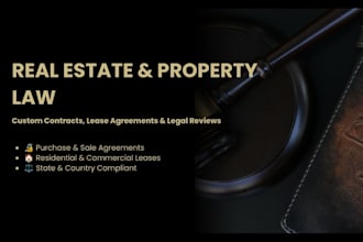 draft real estate contracts, lease agreements, and property legal documents
