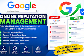 do online reputation management, ORM, services to suppress negative links
