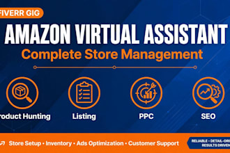 manage amazon store as amazon VA and product listing