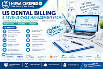 provide complete US dental billing, claims management and ar
