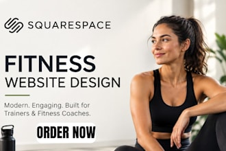 build a squarespace fitness website and coaching