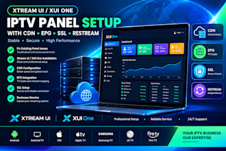 setup xtream ui xui one with cdn, epg, ssl and restream service