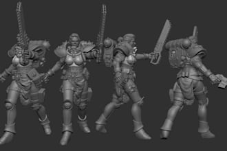 sculpt 3d characters, miniatures, and collectible figures for 3d printing
