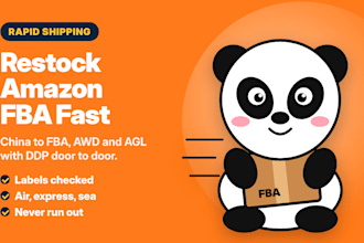 be your amazon fba freight forwarder china with rapid ddp shipping, awd, agl