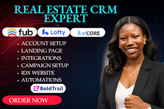 setup real estate, lofty CRM, fub, kvcore lofty wise agent