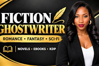 be your fiction book ghostwriter for novels and ebooks