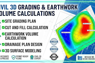civil 3d grading and earthwork volume calculations