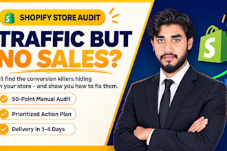 do a complete shopify store audit with actionable report to boost your sales