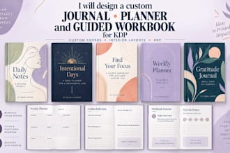 do journal design, workbook, lead magnet, ebook design, planner